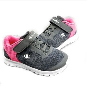 Champion Toddler Gray & Pink Memory Foam Sneakers